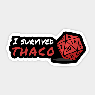 I survived THAC0 Sticker